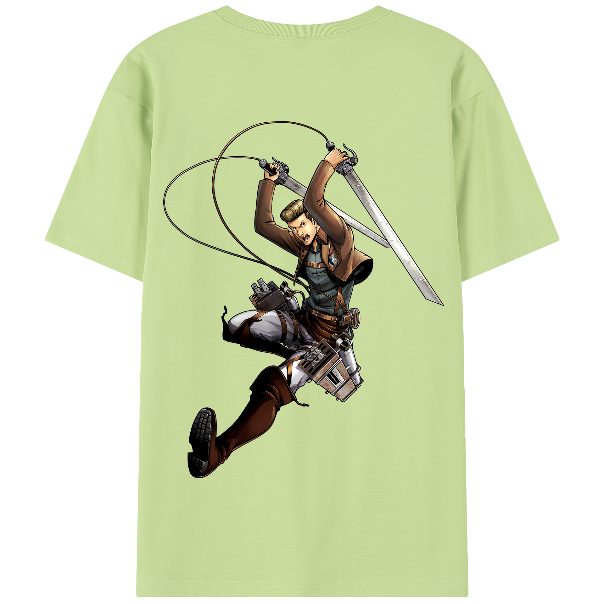 （画像用） 進撃の巨人 Attack on Titan 綿100％半袖Tシャツ（背面プリント）